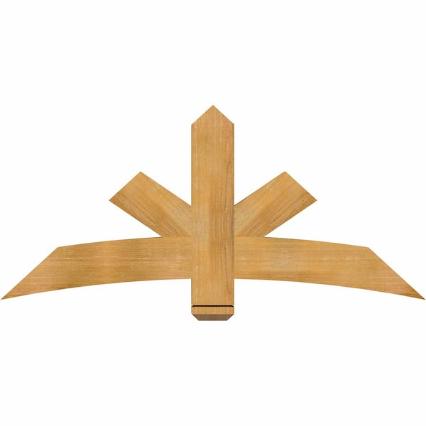 Ekena Millwork Alberta Rough Sawn Timber Gable Bracket, Western Red Cedar, 60"W x 27"H x 4"D x 6"F, 11/12 Pitch GBW060X27X0406ALB00RWR - main